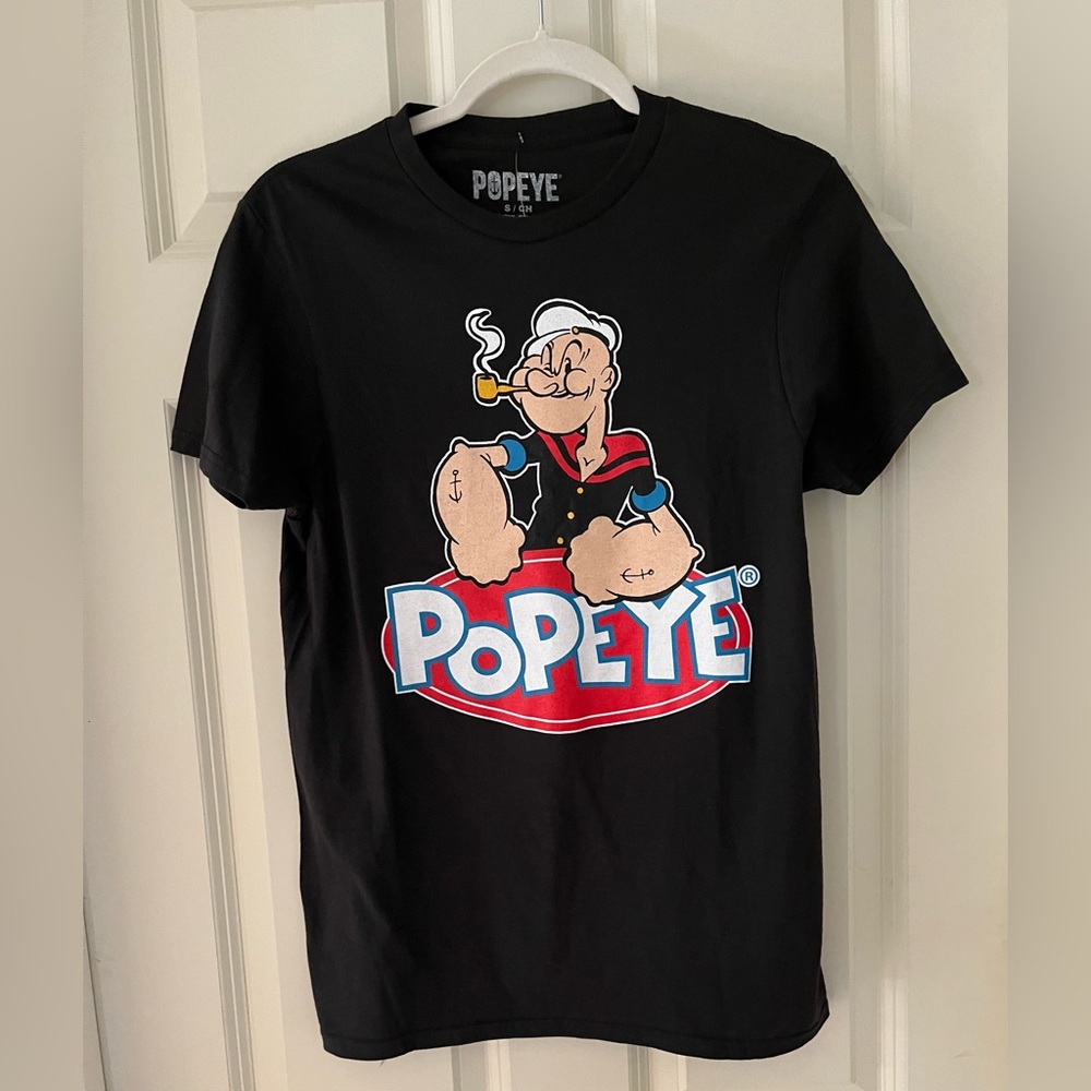 NWT Popeye the Sailorman Men's Graphic  Short Sleeve T-Shirt-100% Cotton (S)